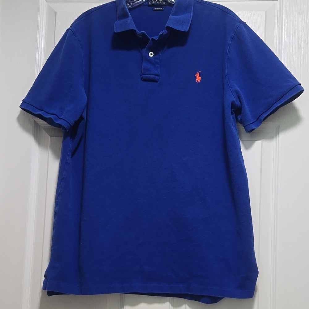 Polo by Ralph Lauren Men's Blue Polo Shirt